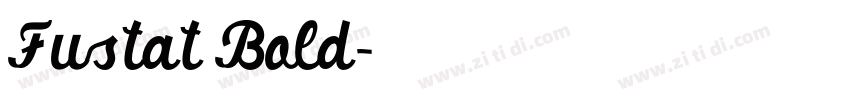 Fustat Bold字体转换